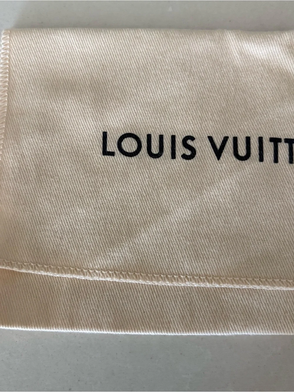 Louis Vuitton Beige Dust Bag for wallet
